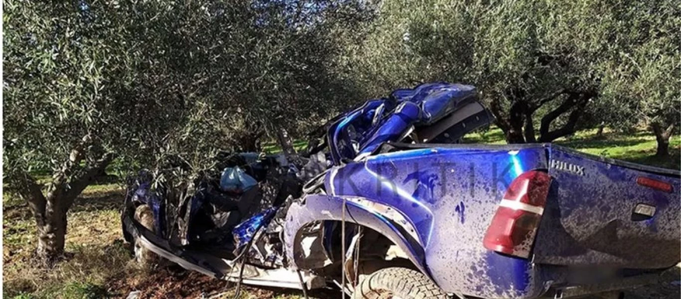 Ηράκλειο: Νεκρός 16χρονος σε τροχαίο - Έπεσε με ταχύτητα σε μία ελιά (φώτο)